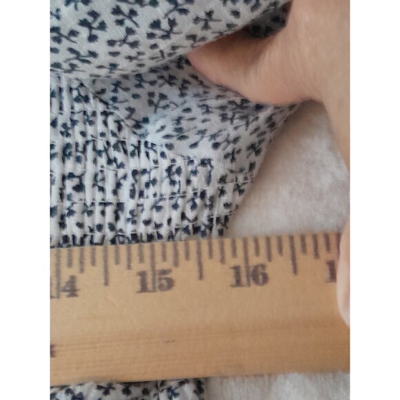 Womens Boho Milkmaid Floral Layered Cottagecore Prairie Maxii Dress XL White/Blk - Picture 8 of 8